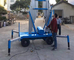 High Chassis Specially Outdoor Aerial Working Aluminum Mast Elevated Work Platform